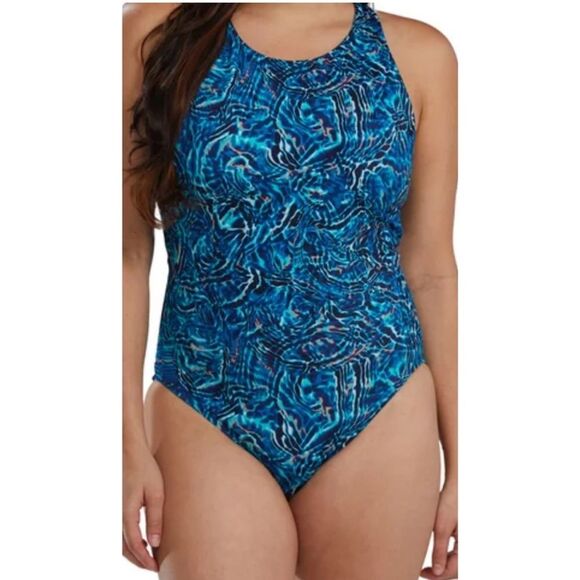 NWOT TYR Womens One Piece Swimsuit Medium Controlfit Chlorine Resistant UPF 50+ - Picture 1 of 6